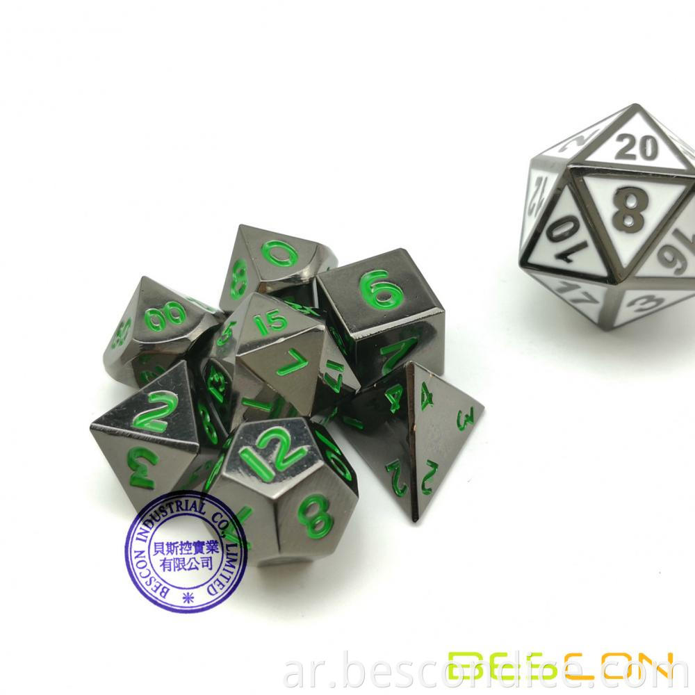 Mini Dice Set Metal Micro Miniature Rpg Dice 4